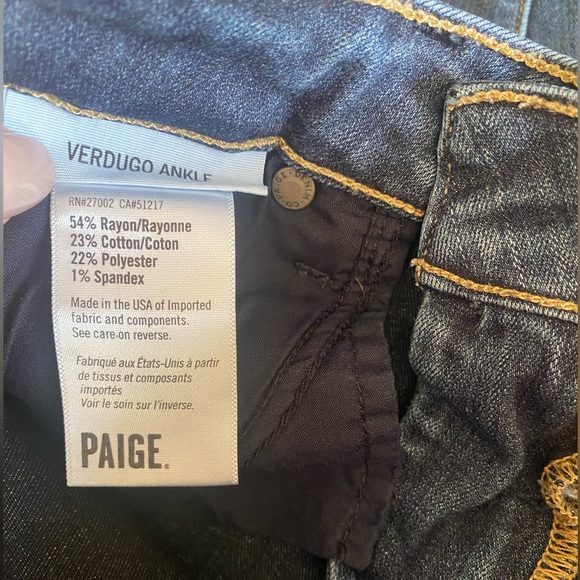PAIGE Verdugo Ankle Denim Size 27 - Picture 15 of 16